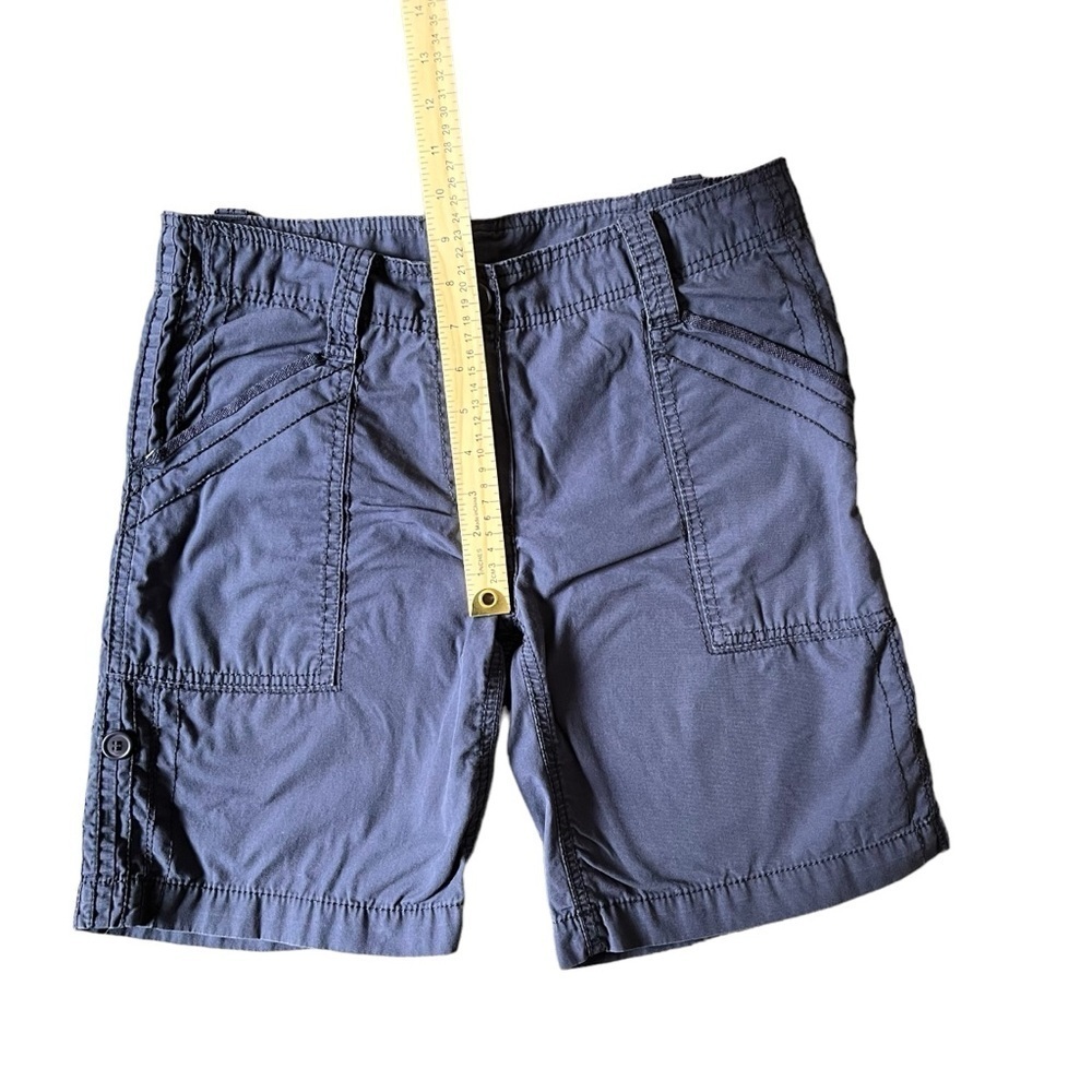 Marks & Spencer Women's Cotton Twill Navy Shorts Size 4 - Picture 9 of 10